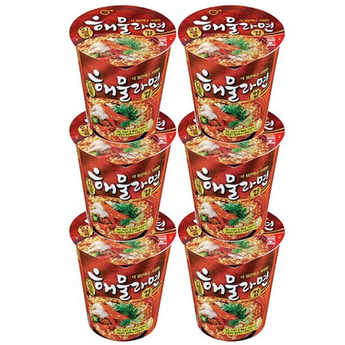 팔도 일품 해물라면 컵라면, 6개 대표 이미지 - 팔도 라면 추천