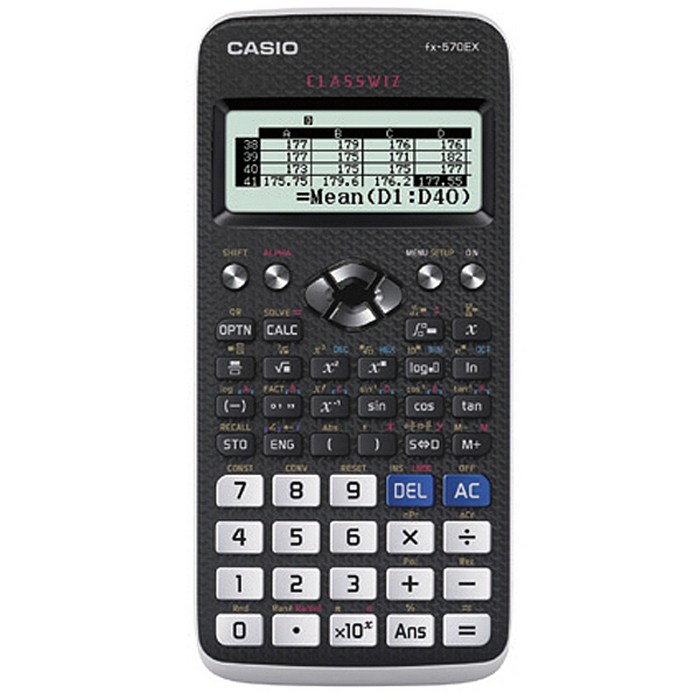 카시오 공학용 계산기, FX-570EX, 1개 대표 이미지 - 계산기 추천