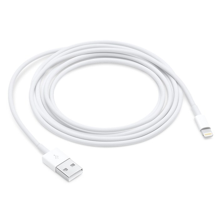 Apple 정품 LIGHTNING TO USB 케이블 2m, 1개 대표 이미지 - 애플 정품 케이블 추천