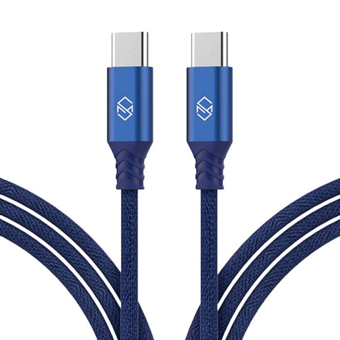 신지모루 더치패브릭 USB C타입 고속충전 케이블 2m Blue, 2개입 대표 이미지 - 신지모루 케이블 추천