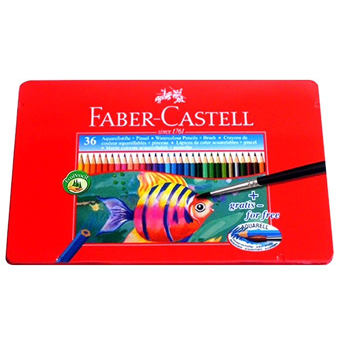파버카스텔 수채 틴케이스 색연필, 36색, 1개 대표 이미지 - 고급 색연필 추천