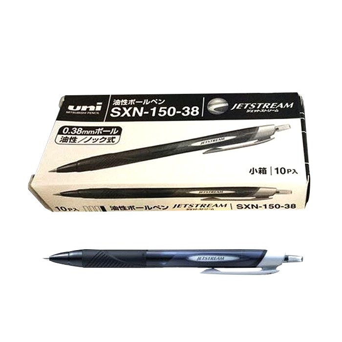유니 제트스트림 볼펜 0.38mm, 블랙, 10개입 대표 이미지 - 유니스왑 추천