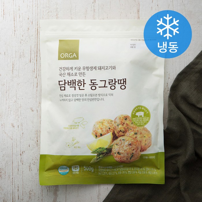 올가홀푸드 담백한 동그랑땡 (냉동), 500g, 1개 대표 이미지 - 동그랑땡 추천