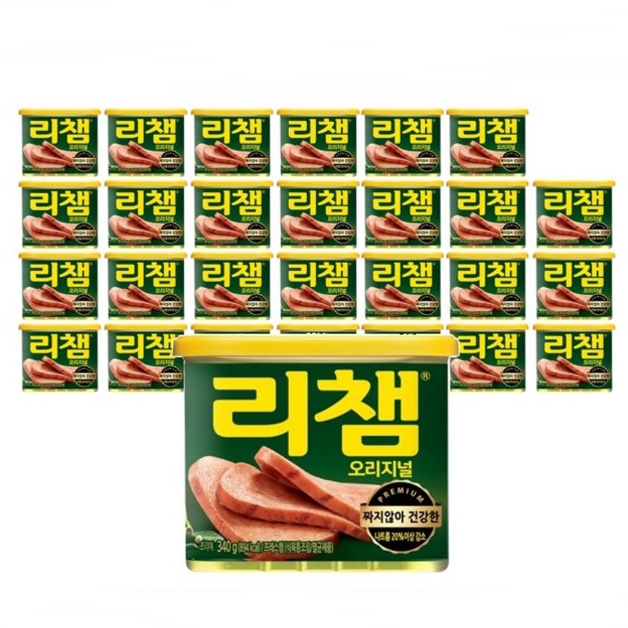 리챔 오리지널 햄통조림, 340g, 24개 대표 이미지 - 회사별 햄 비교 추천