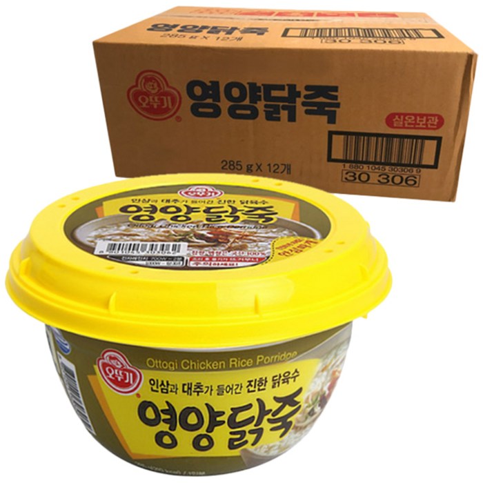 오뚜기 영양닭죽, 285g, 12개 대표 이미지 - 코박죽 추천