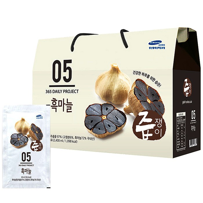 즙쟁이 흑마늘즙, 80ml, 30포 대표 이미지 - 흑마늘 추천