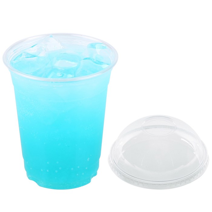 워너비커피 PET 무인쇄 테이크아웃 아이스컵 360 ml + 돔뚜껑 세트, 100개입, 1세트 대표 이미지 - 아이스컵 추천