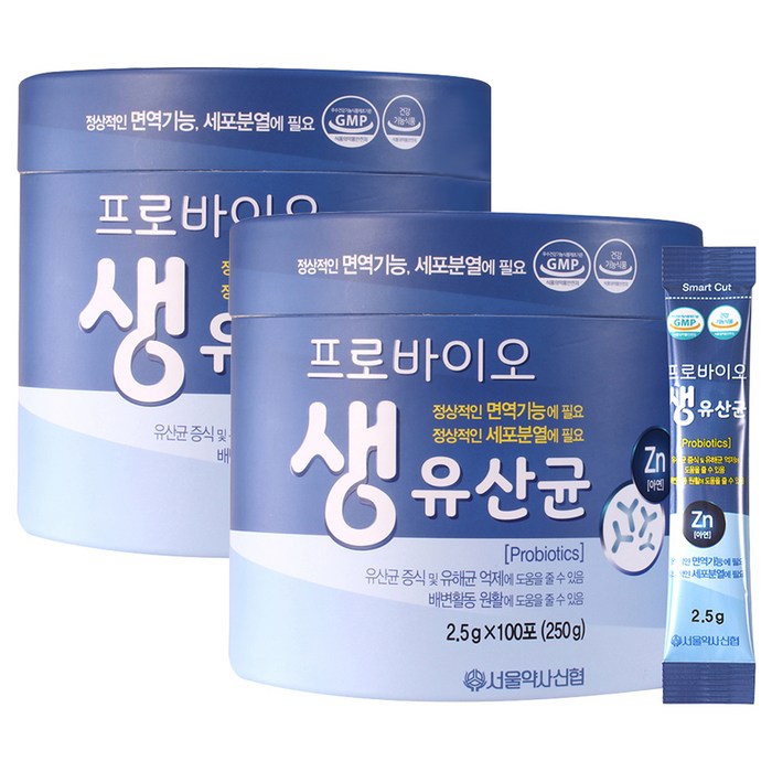 닥터패밀리 프로바이오 생유산균, 2.5g, 200개입 대표 이미지 - 아연 영양제 추천