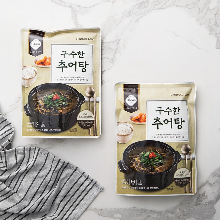 올반 키친 구수한 추어탕, 480g, 2개 대표 이미지 - 신세계푸드 추천