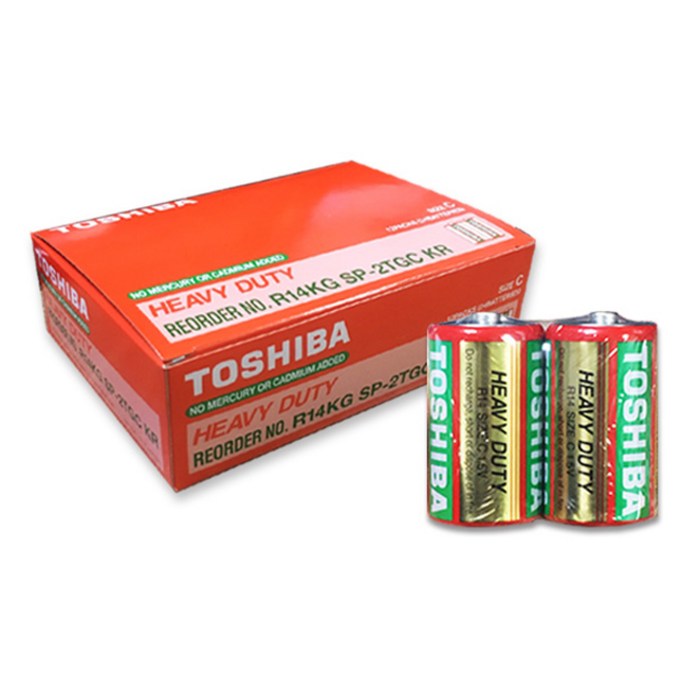 도시바 망간건전지 C형 1.5V, 24개입, 1개 대표 이미지 - C형 건전지 추천