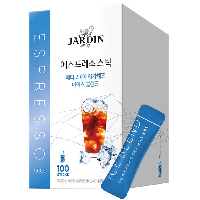 쟈뎅 에스프레소 스틱 원두커피믹스, 1개입, 100개 대표 이미지 - 예가체프 원두 추천