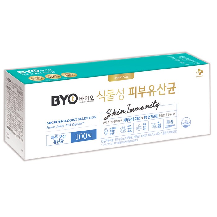 BYO 식물성 피부유산균, 2g, 180개 대표 이미지 - BYO 유산균 추천