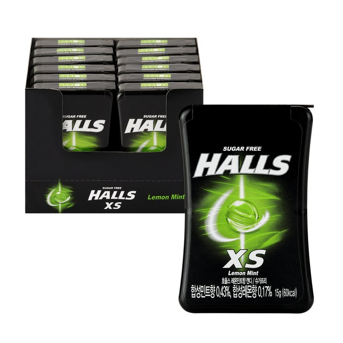 호올스 XS 레몬민트향 캔디, 15g, 12개 대표 이미지 - 입가심 사탕 추천