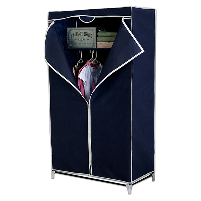 이안비즈 비키니옷장 심플C형 기본형 폭 60cm, 네이비 대표 이미지 - 조립식 옷장 추천