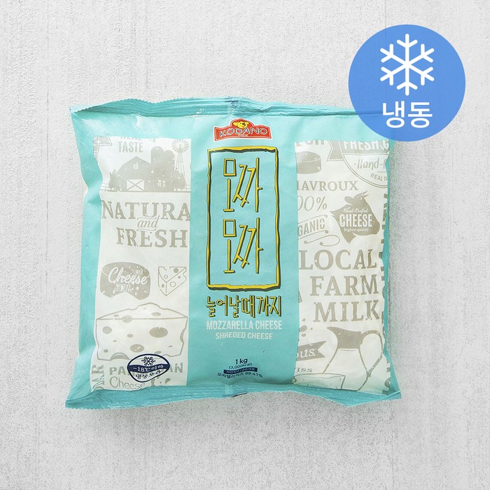 코다노 모짜모짜 늘어날때까지 치즈 (냉동), 1kg, 1개 대표 이미지 - 눈꽃 치즈 추천