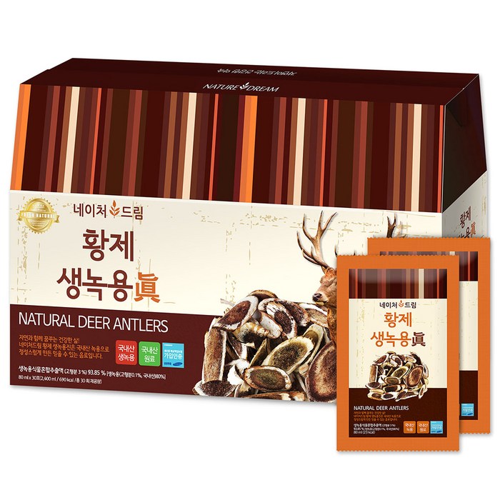 네이처드림 황제 생녹용진, 80ml, 30개 대표 이미지 - 건강즙 진액 추천