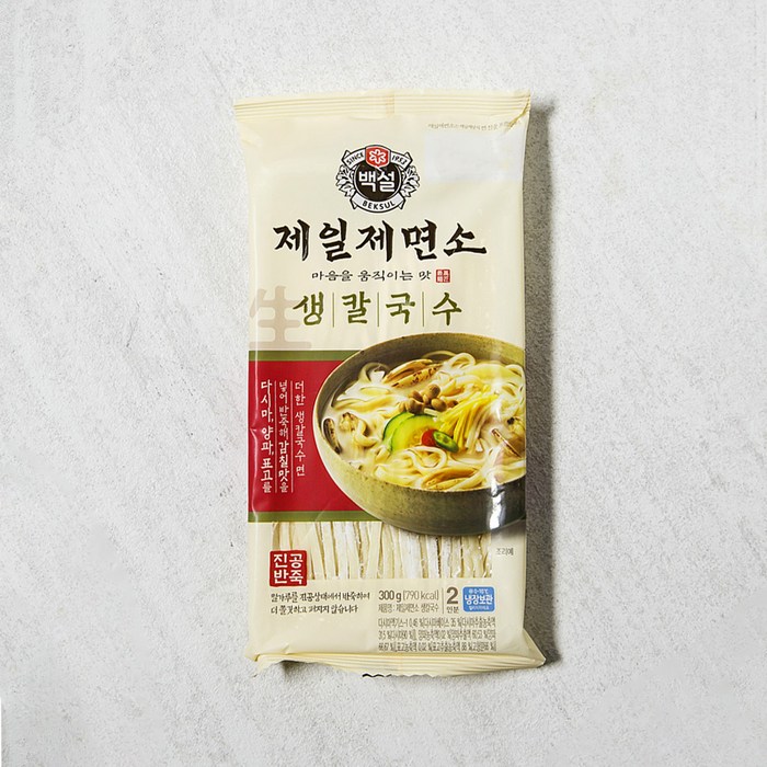 제일제면소 생칼국수, 300g, 1개 대표 이미지 - 칼국수 추천