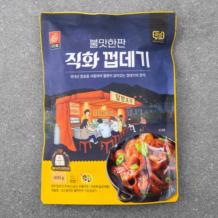 도드람한돈 불맛한판 직화 껍데기, 400g, 1개 대표 이미지 - 벌집껍데기 추천