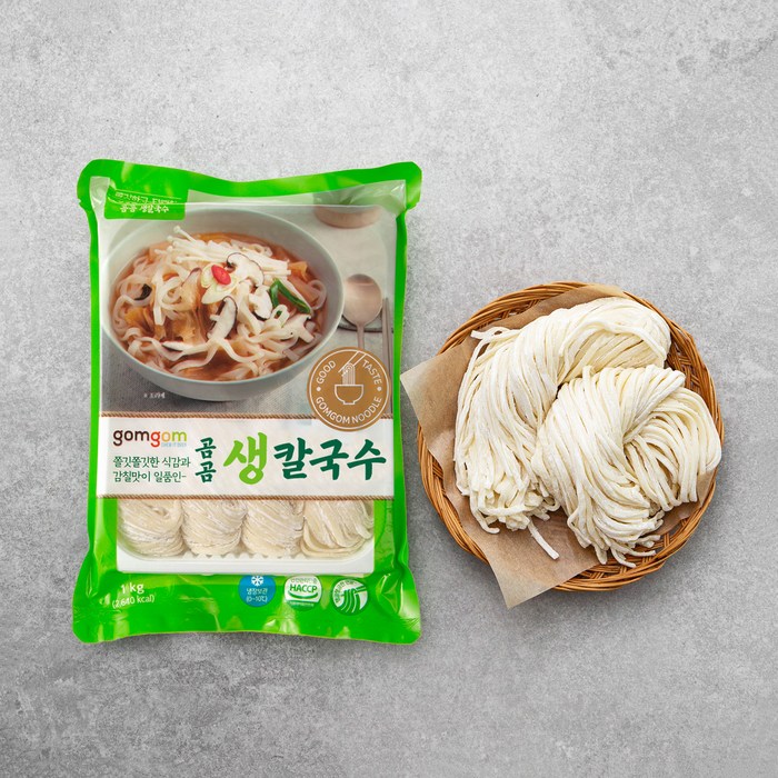 곰곰 생칼국수, 1kg, 1봉 대표 이미지 - 멸치칼국수 추천