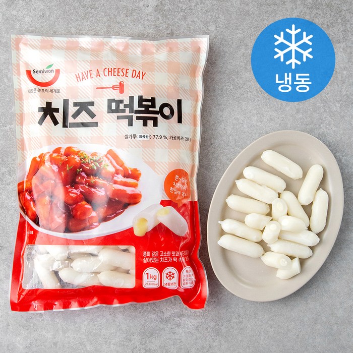 세미원 치즈떡볶이 (냉동), 1kg, 1개 대표 이미지 - 치즈떡 추천