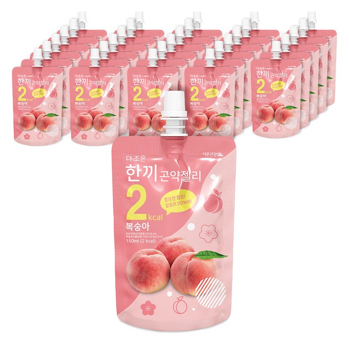 더조은 한끼곤약젤리 복숭아, 150ml, 30팩 대표 이미지 - 곤약젤리 추천