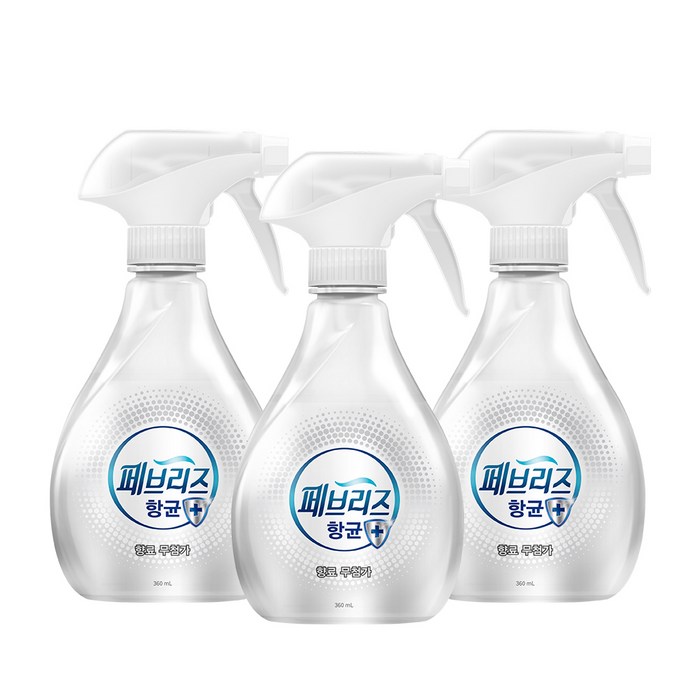 페브리즈 항균플러스 섬유탈취제 무향, 360ml, 3개 대표 이미지 - 항균 스프레이 추천