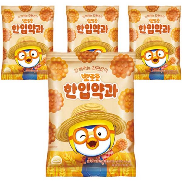 뽀로로 한입약과, 120g, 4개