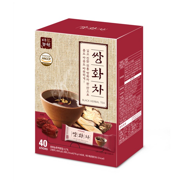 다농원 쌍화차, 15g, 40개 대표 이미지 - 쌍화차 추천