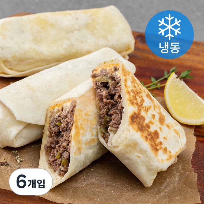 테이트 치즈 비프랩샌드위치 (냉동), 160g, 6개입 대표 이미지 - 치킨랩 추천