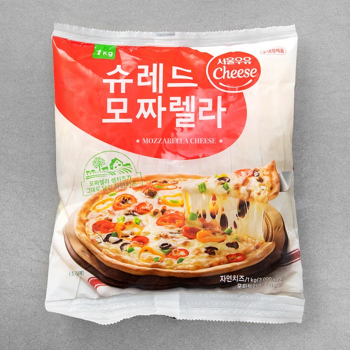 서울우유 슈레드 모짜렐라 치즈, 1kg, 1개 대표 이미지 - 슈레드 치즈 추천