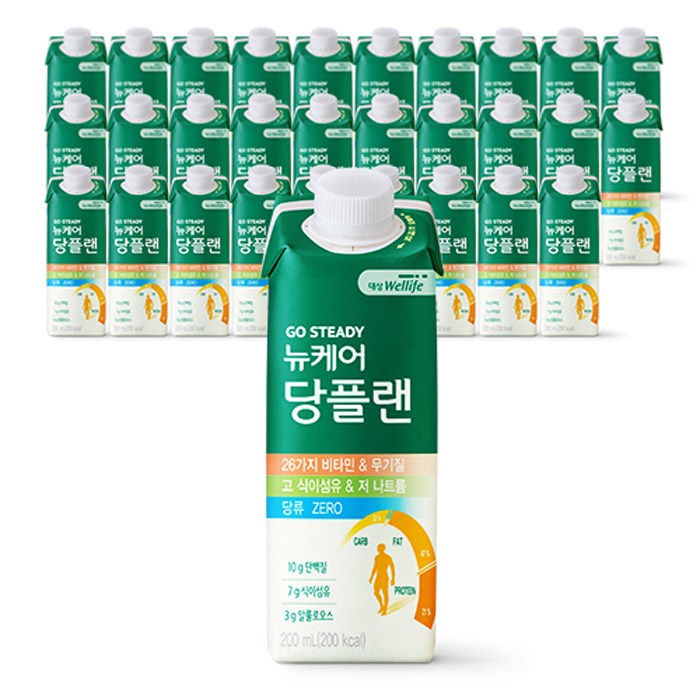 대상웰라이프 뉴케어 당플랜 당뇨환자영양식, 200ml, 60개 대표 이미지 - 뉴케어 영양식 추천