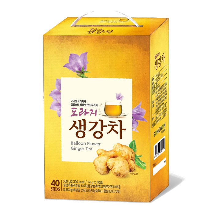 송원 도라지생강차, 14g, 40개 대표 이미지 - 생강차 추천