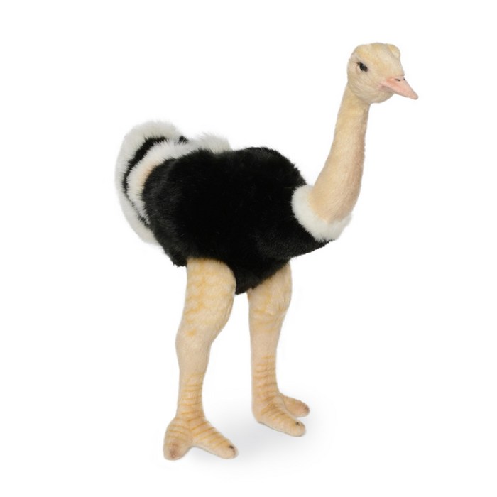 한사토이 동물인형 3630 타조2 Ostrich Standing, 32cm, 검정 대표 이미지 - 한사토이 동물인형 추천