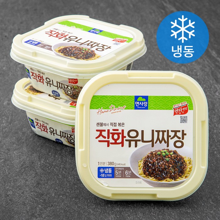 면사랑 직화 유니짜장 (냉동), 380g, 3개 대표 이미지 - 군대 냉동 추천