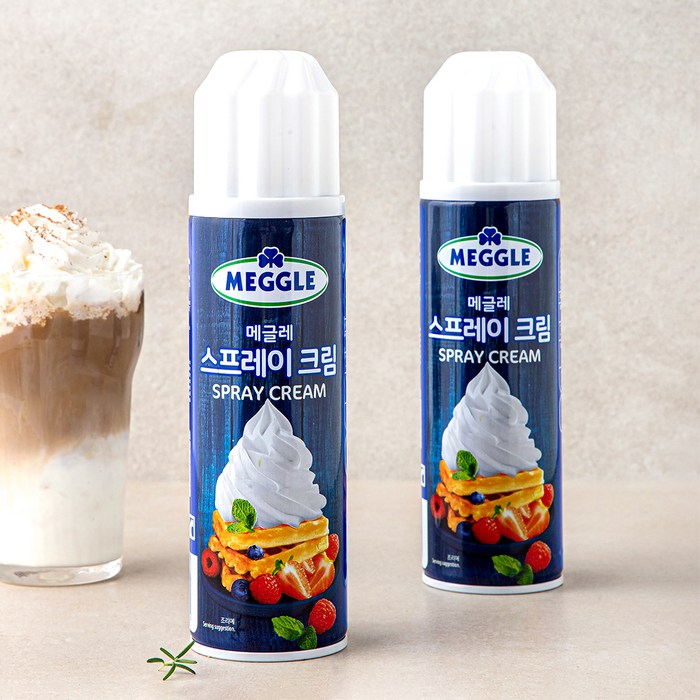 메글레 스프레이 크림, 250g, 2개 대표 이미지 - 수플레 팬케이크 추천