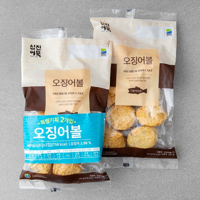 삼진어묵 오징어볼, 320g, 2개 대표 이미지 - 피쉬볼 추천