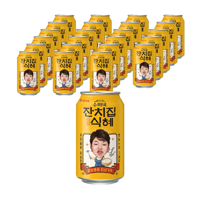 롯데칠성음료 수미네 잔치집식혜, 340ml, 24개 대표 이미지 - 할머니 선물 추천