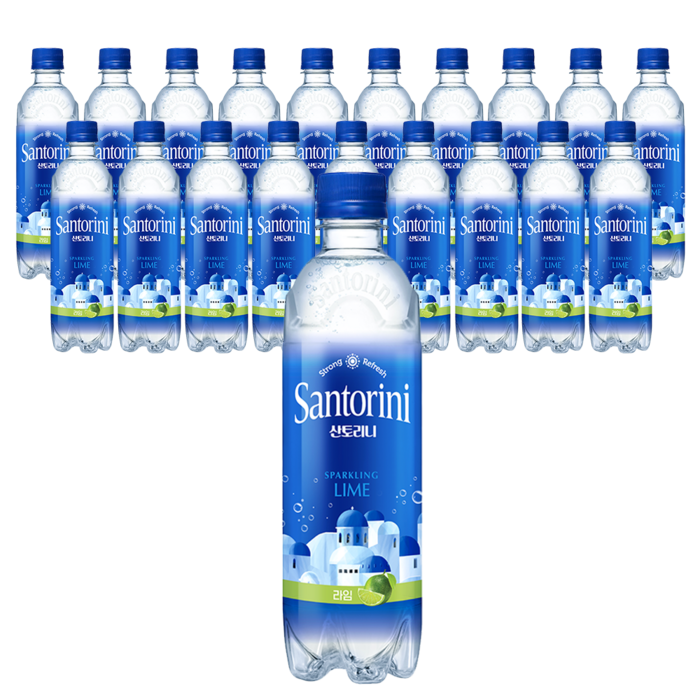 산토리니 탄산음료 라임, 500ml, 20개 대표 이미지 - 미네랄 워터 추천