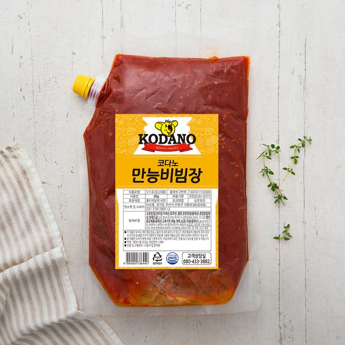 코다노 만능비빔장, 2kg, 1개 대표 이미지 - 코다노 소스 추천