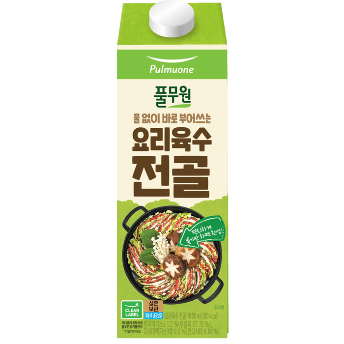 풀무원 요리육수 전골, 1000ml, 1개 대표 이미지 - 고기육수 추천