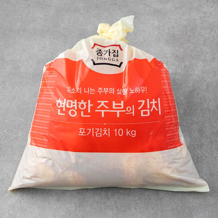 종가집 현명한 주부의 포기김치, 10kg, 1개 대표 이미지 - 종가집 김치 추천