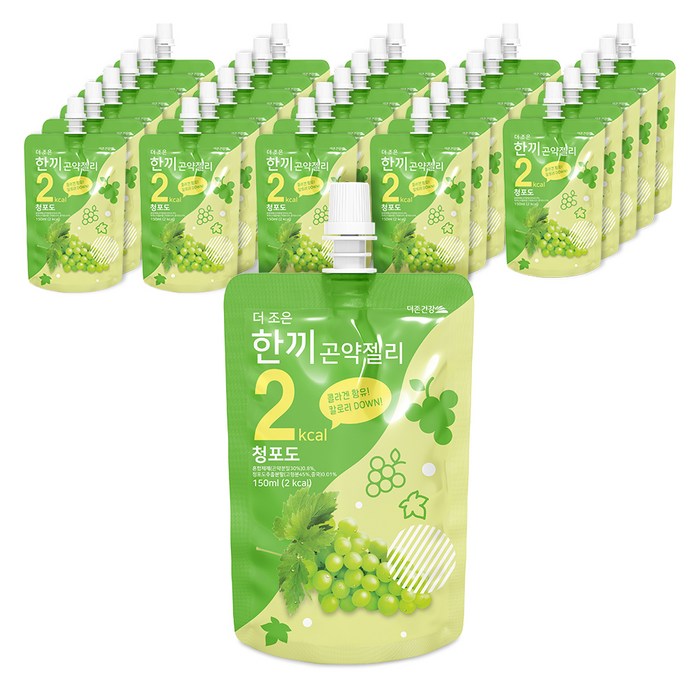 더조은 한끼곤약젤리 청포도, 150ml, 30개입 대표 이미지 - 저칼로리 과자 추천