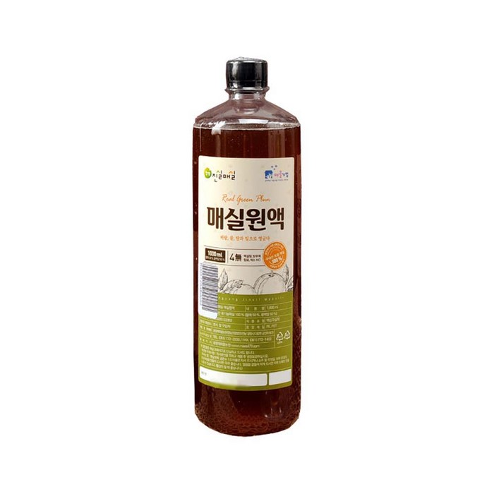 진실매실 매실원액, 1000ml, 1개 대표 이미지 - 매실청 추천