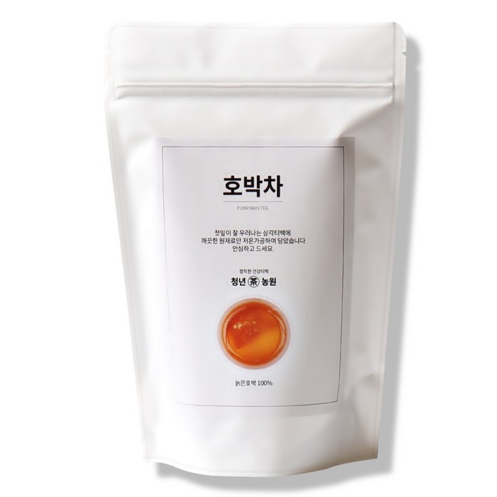 청년농원 저온가공 호박차 삼각티백, 1.5g, 50개 대표 이미지 - 붓기 빼는 차 추천