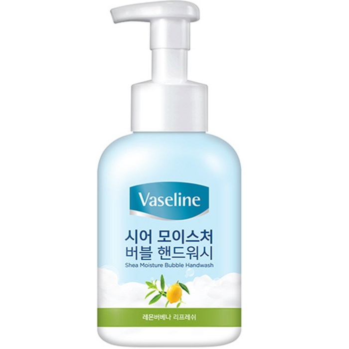 바세린 시어 모이스처 버블 핸드워시 레몬버베나향