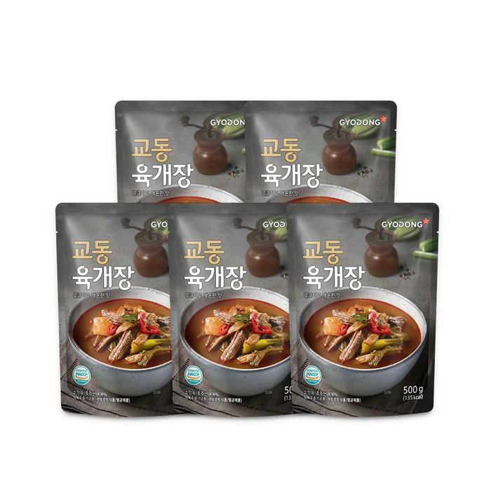 교동 육개장, 500g, 5개 대표 이미지 - 보양식 추천