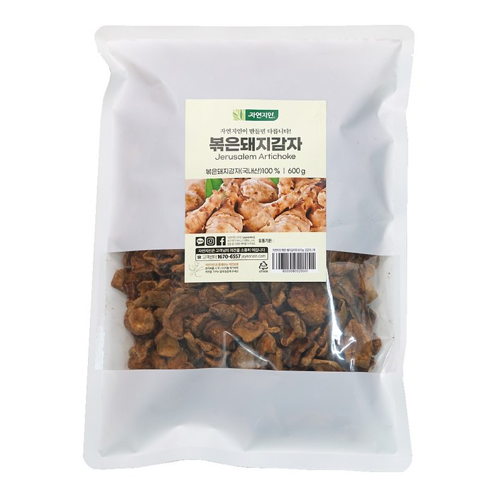 자연지인 국내산 볶은 돼지감자 차, 600g, 1개 대표 이미지 - 돼지감자 추천