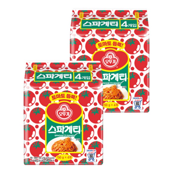오뚜기 스파게티 4p, 600g, 2개 대표 이미지 - 볼로네제 추천
