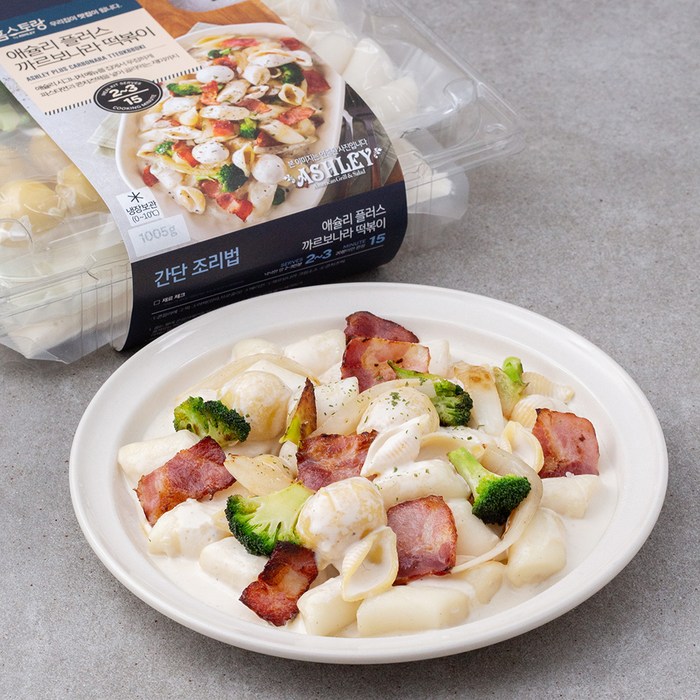 이랜드이츠 애슐리 플러스 까르보나라 떡볶이, 1005g, 1개 대표 이미지 - 홈스토랑 밀키트 추천
