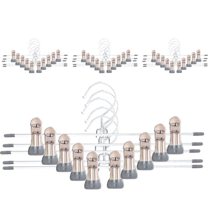 마켓파이브 MK 논슬립 집게 치마 바지걸이, 그레이, 20개 대표 이미지 - 바지걸이 추천